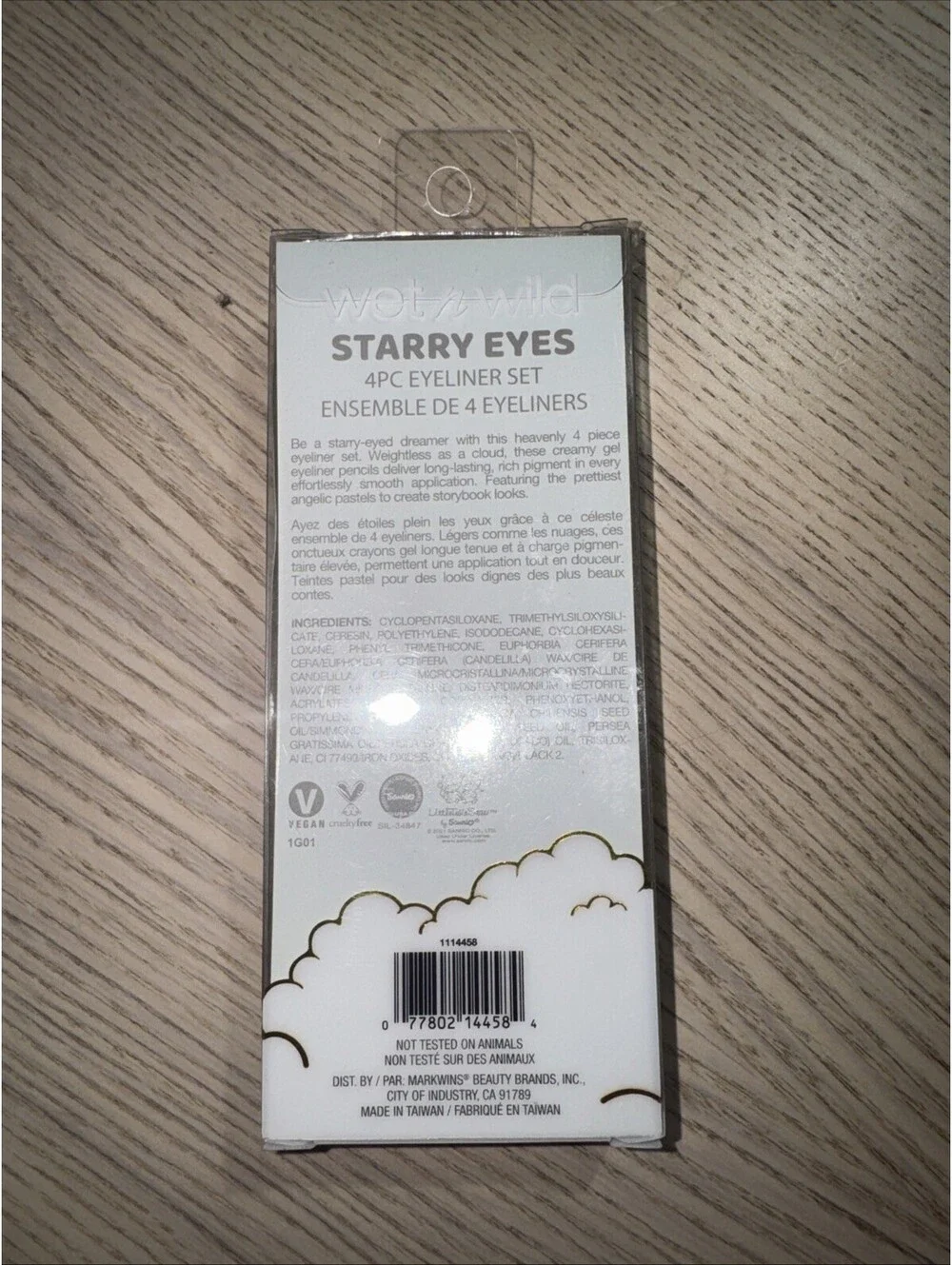 Wet n Wild Little Twin Stars Starry Eyes 4PC Eyeliner Gel Pencil Set Sanrio LE